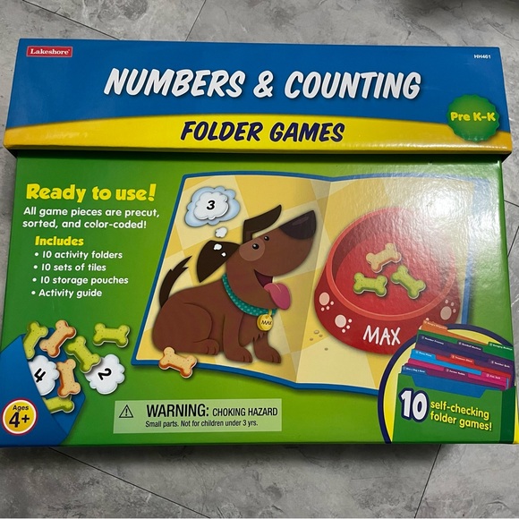 Lakeshore Numbers & Counting Folder Game Library - Picture 2 of 4